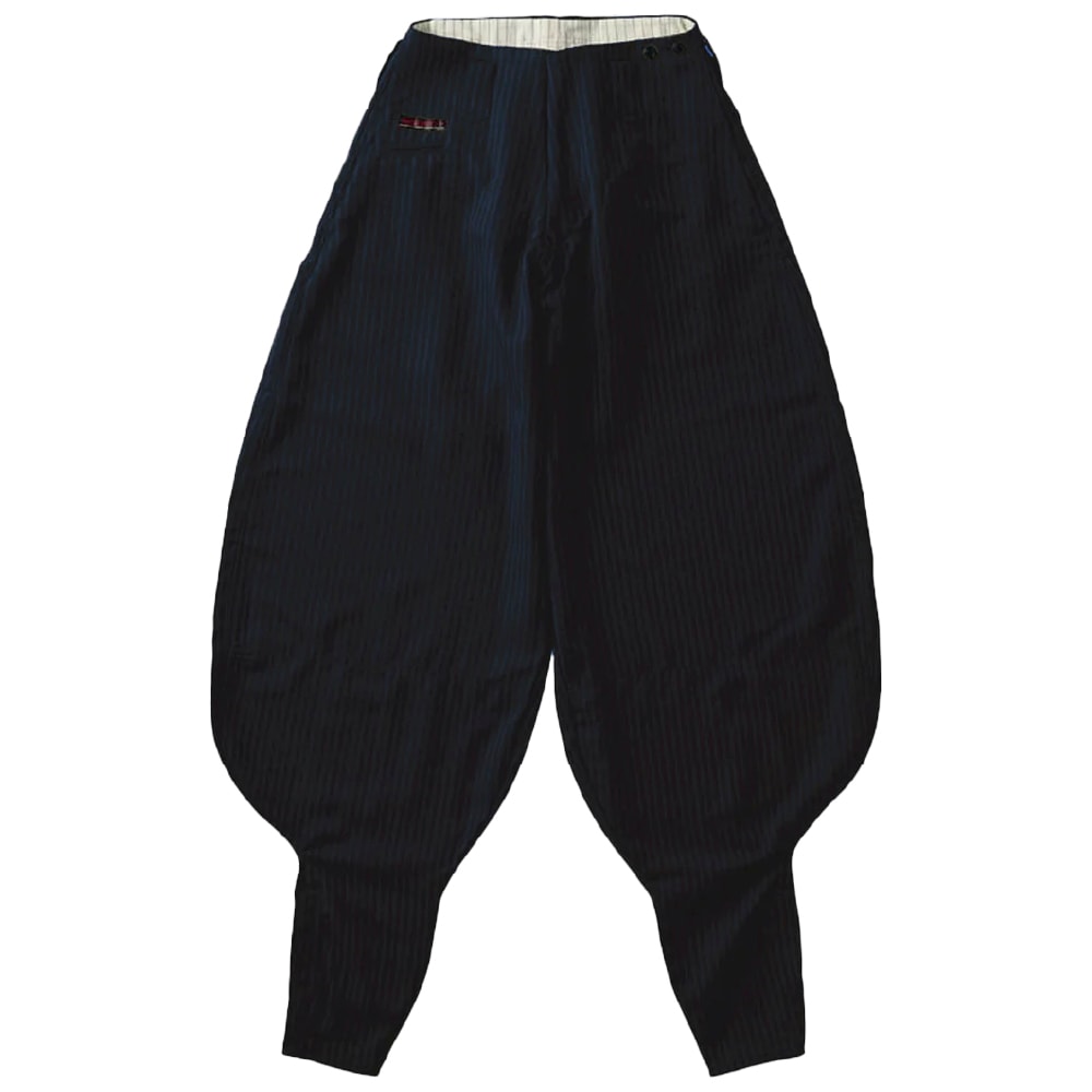 寅壱 超超ロング八分 4309-418 鳶職 鳶服 ニッカポッカ ピンストライプ柄 ズボン パンツ 作業服 作業着 4309シリーズ