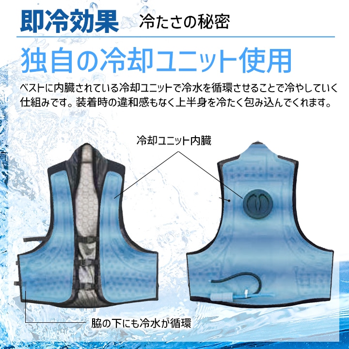 即日発送】水冷服 冷却ベスト 水循環式 2026年 春夏 冷水ベストPRO