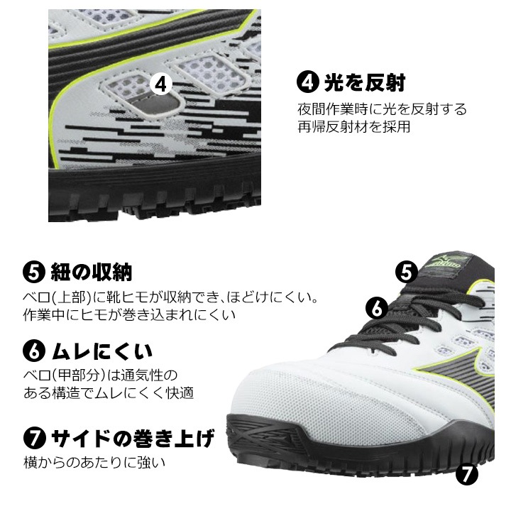 ✨新品未使用✨ 【MIZUNO】 ミズノ オールマイティTD11L 26.5㎝ MIZUNO ミズノ mizuno プロテクティブスニーカー 作業靴 オール