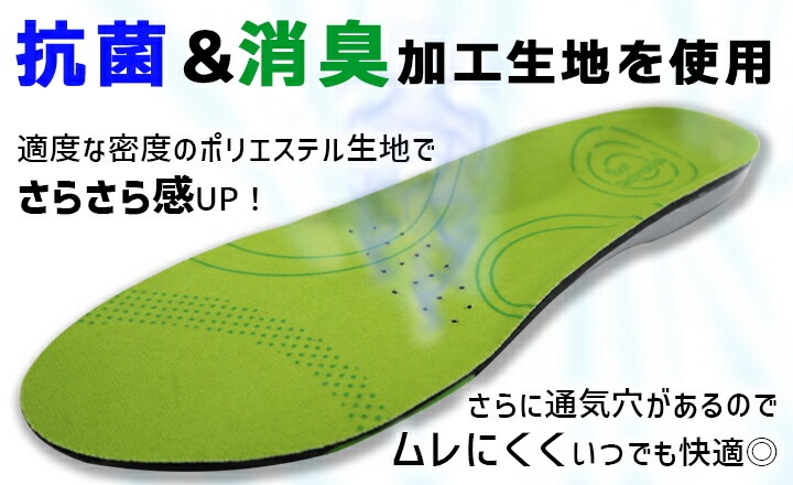即日発送】インソール 7990 中敷き 抗菌 防臭 衝撃吸収 安定感 安全靴