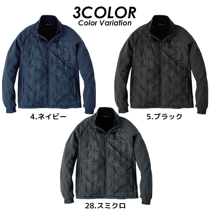 イーブンリバー 防寒ジャケット 作業服 EVENRIVER クリンプドオーバージャケット R407 防寒 アウター 中綿 蓄熱 保温 軽量 抗菌 バイク 自転車 作業着 ワークウェア ジャケット アウター