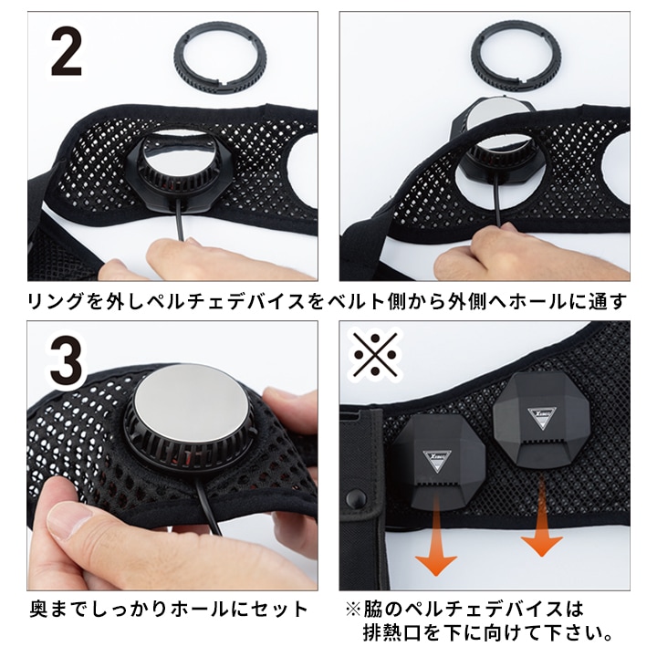 即日発送】冷却プレート ペルチェベストセット バッテリー付きフル