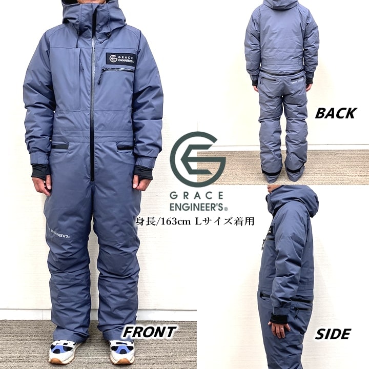 グレースエンジニアーズ 防寒ツナギ　 Lサイズ GRACE ENGINEER'S(グレイスエンジニアーズ)」コットンツイル防寒
