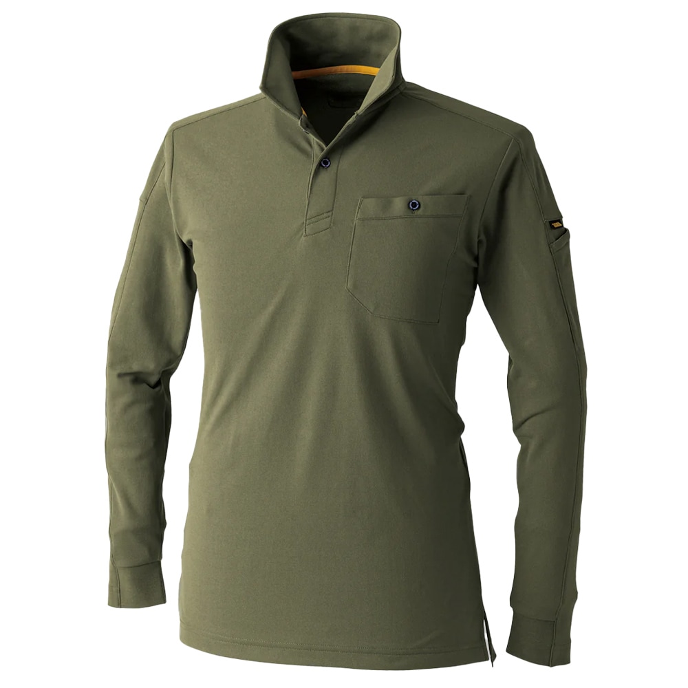 寅壱 長袖ポロシャツ 5880-614 消臭 吸汗性 作業服 秋冬 長袖シャツ