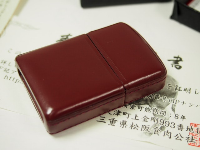 楽天市場】ZIPPO 喫煙具 ライター 革巻き 松坂牛 ブラック MZC
