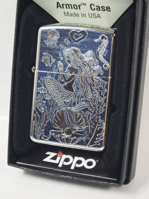 オープニング zippo アーマー マーメイド スワロフスキー ジッポ