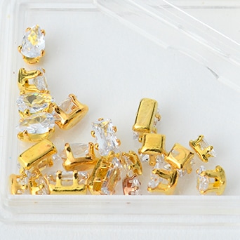 【CK】ジルコンパーツ　ゴールド