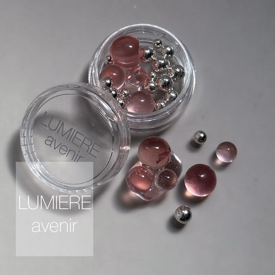 CHC16 クリスタルスピニングプレートminiラメ★Cosmichemp LUMIERE】シーフォームチャーム FBクリアピンク | LUMIERE avenir