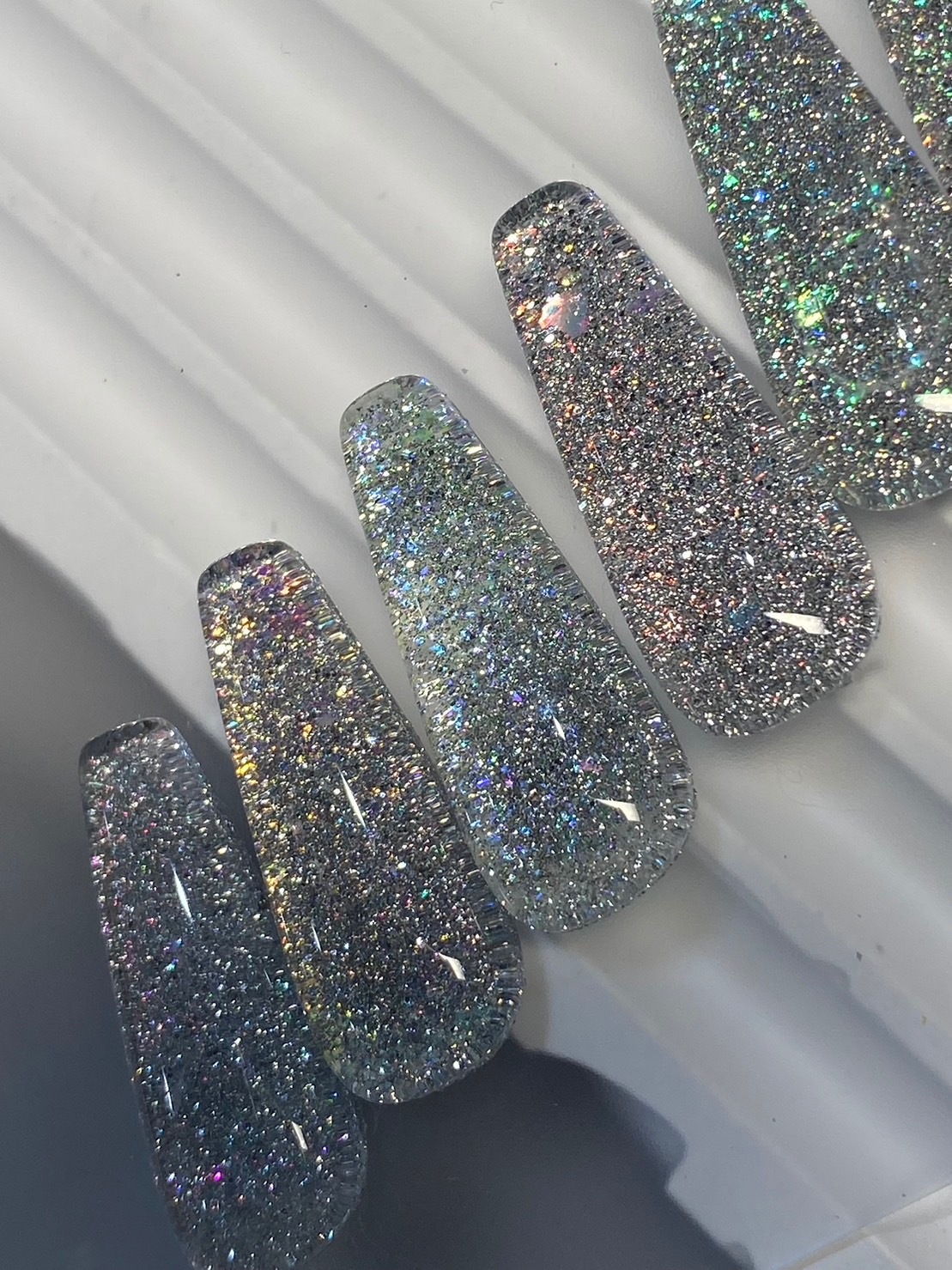NAILS ON】Brilliance flash glitter pink diamond | すべての