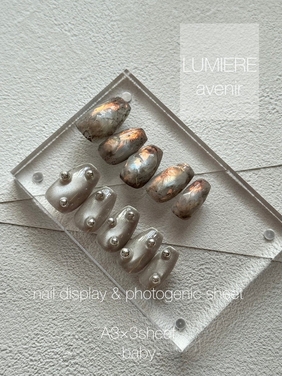 [A3] ネイルディスプレイ＆フォトジェニックシートA3baby【LUMIERE】