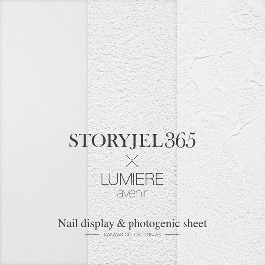 [A3] ネイルディスプレイ＆フォトジェニックシートA3blanc【LUMIERE】