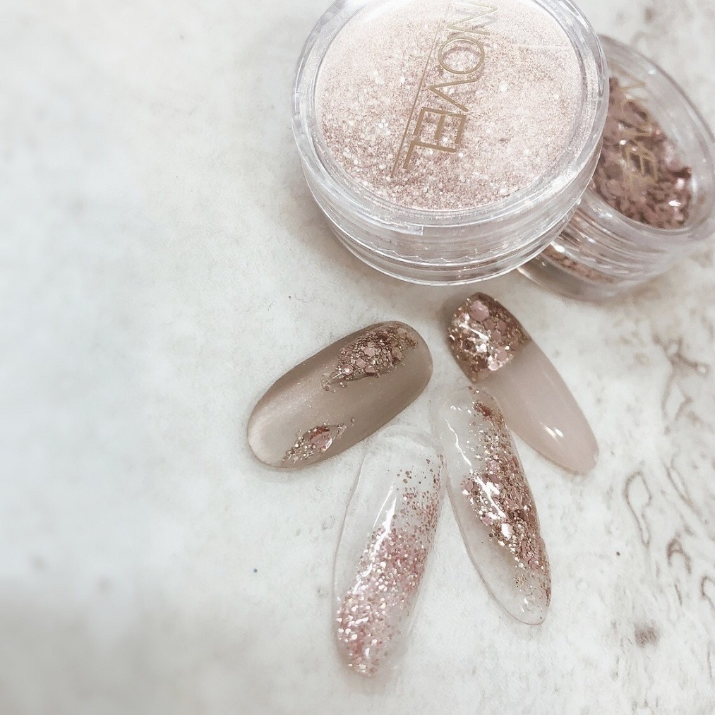 NOVEL】シャンパンロゼグリッター | atelier NOVEL | STORY365 ONLINE SHOP