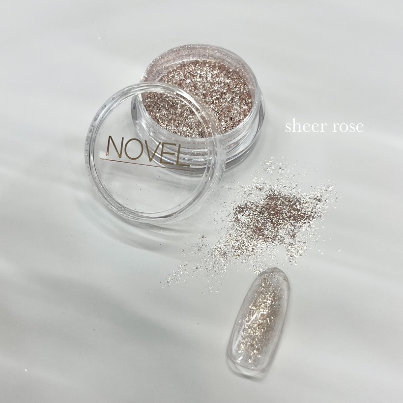 NOVEL】グラスシャリーグリッター(シアーロゼ) | atelier NOVEL