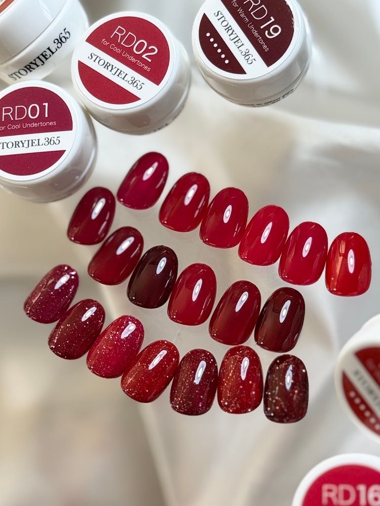 【スーパーセール】ストーリージェルまとめ売り（114色) おまけつき付 新品 STORYJEL365】 NEW赤シリーズ2g×19色セット※プレゼント付 | ストーリー