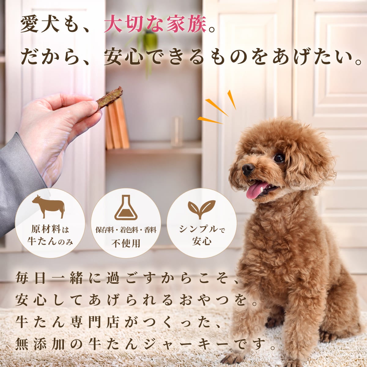 【犬用】牛たんおやつジャーキー