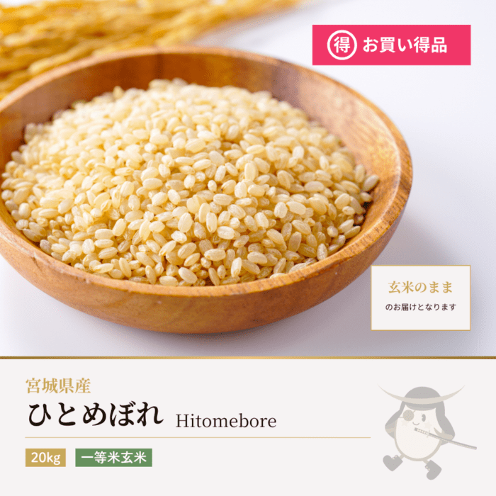 ひとめぼれ 玄米 20kg 宮城県産 令和7年産