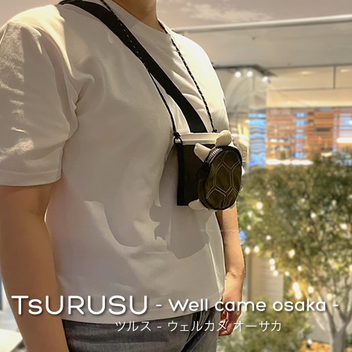 DO-950 / TsURUSU - Well came osaka - 2way Neck Coin case & Drink Holder / �ĥ륹 -�����륫�� ��������- 2������ �ͥå� �����󥱡��� �� �ɥ�󥯥ۥ����