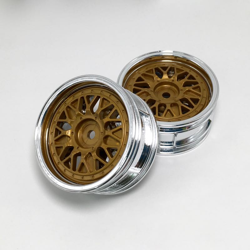 タミヤ SP.548 2ピースメッシュホイール（メッキ）