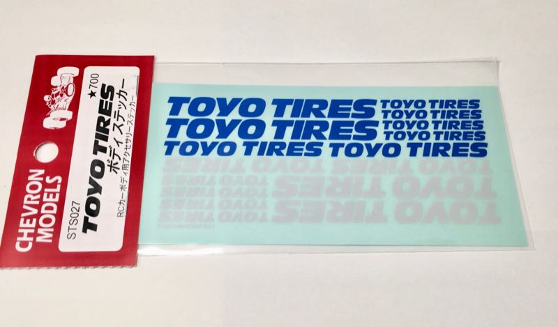 シェブロンモデルズ STS027 ボディーステッカー TOYOタイヤ