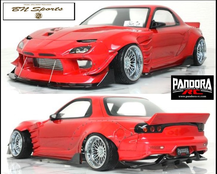パンドラ　RX-7 FC-3S(BN-Sports) ボディ Mazda RX-7 FC3S BN-Sport FC 1-10 RX7 Body Set [Pandora] PAB