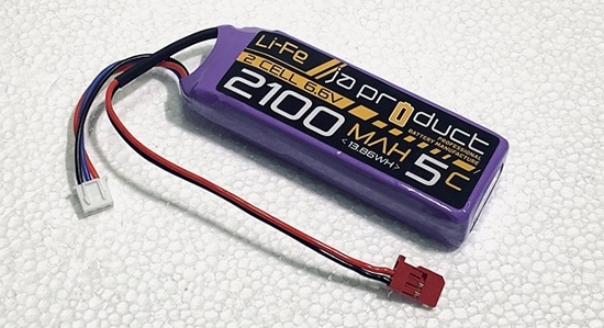 JA Product JA2100-2SLe 受信機用リフェバッテリー 6.6V 2100mAh