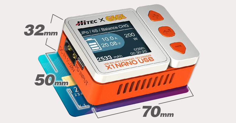 ハイテック 44343 X-1 Nano USB 超小型 DCチャージャー