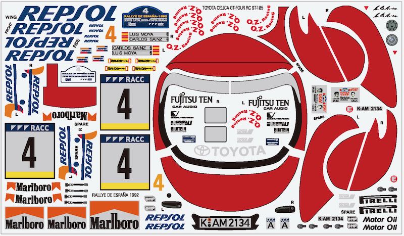 AMS 9548 1/10���饸�����ѥ����� ���ꥫGT-FOUR ST185