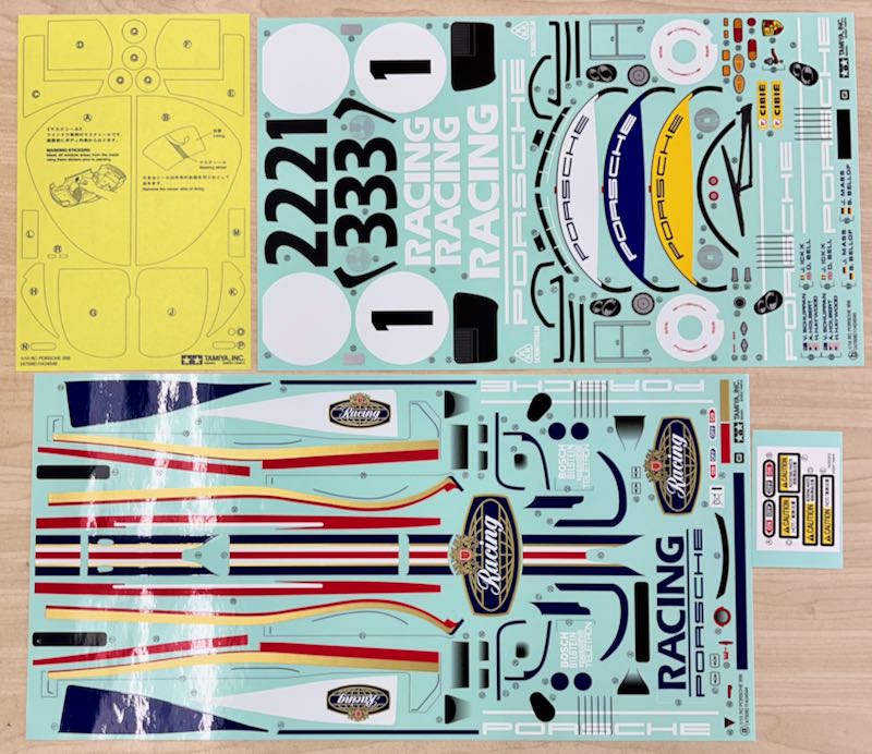 タミヤカスタマー 19494259 ポルシェ 956 ステッカー&マスキングシール