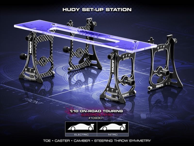 HUDY 109301# 1/10用　セットアップステーション HUDY 109301# セットアップステーション 【1/10 ツーリングカー用】
