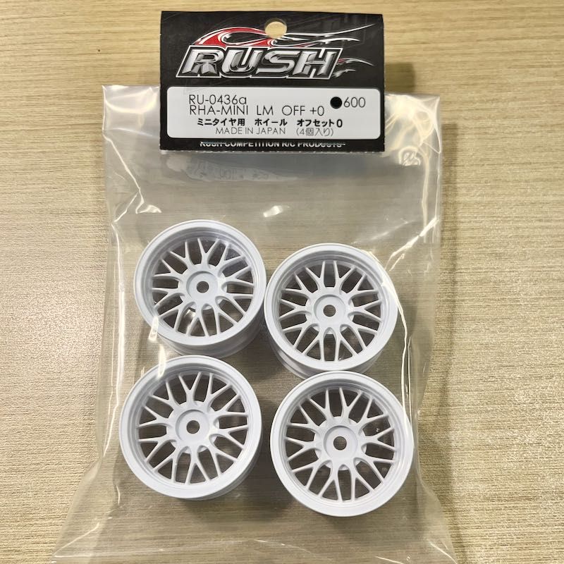 RUSH RU-0436a RHA-MINI LM OFF 0 Wheel for mini tires (4PCS)