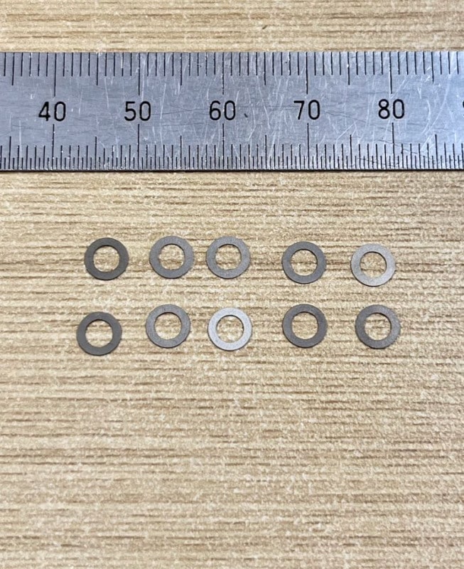 3�졼���� CSS-050 M3 x 5 x 0.2t ���ƥ�쥹���� (10)���Х饷��