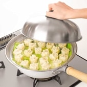 彩食庵 フライパン用蓋付蒸し台（24~26cm）│ME-7195