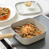 ホペア IH対応マーブルスクエアパン18×18cm ガラス蓋付