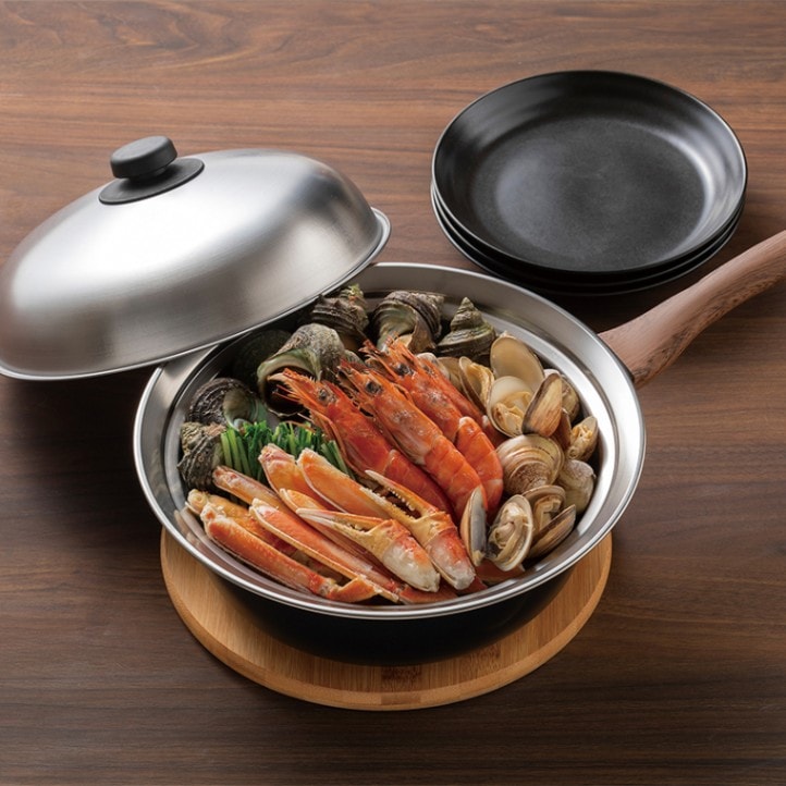 蓋付き　24cm 日本製 ＩＨ 軽量 深型フライパン 楽天市場】【365日出荷】 フライパン 深型 ih 24cm まるっとパン