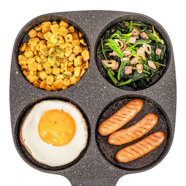 ランチーニ 仕切りフライパン4分割19×19cm