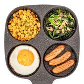 ランチーニ 仕切りフライパン4分割19×19cm