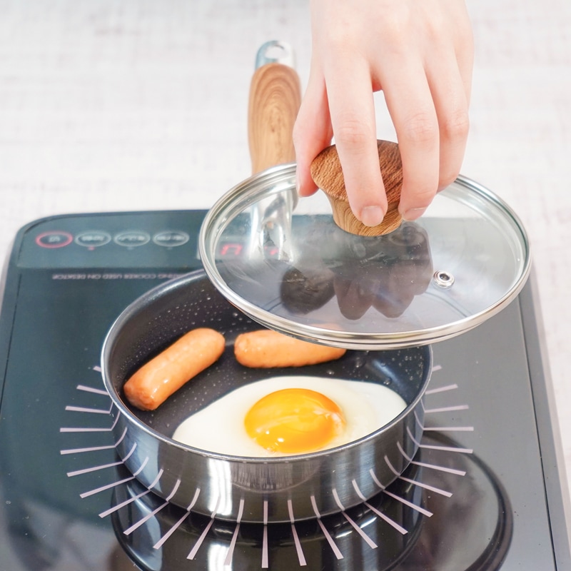 ピコット2 IH対応ミニガラス蓋14cm