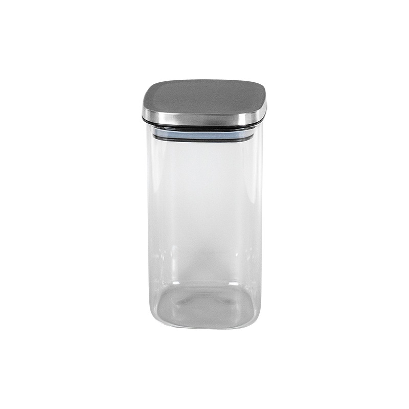 キッチンアシスト 角型ガラスキャニスター1400ml