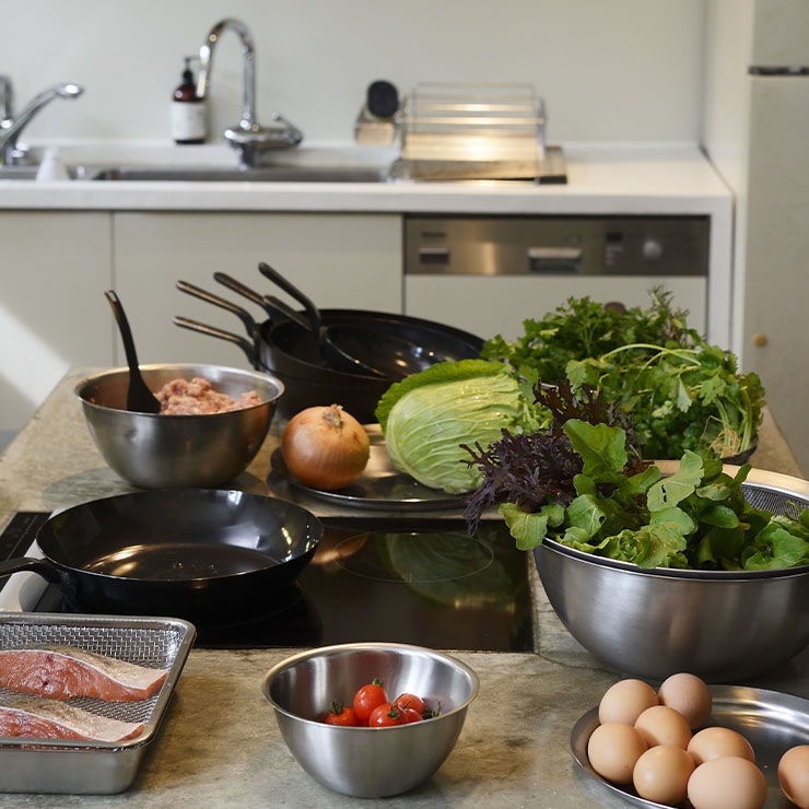 la base ラバーゼ ステンレス丸ざる