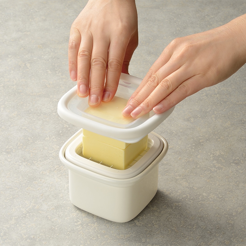 rinto リント ホーローバターケース S アイボリー