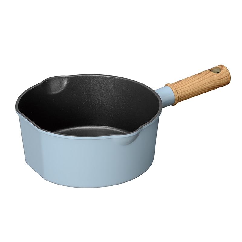 ココミッケ IH対応スタンドパン18cm アイスブルー RB-3549