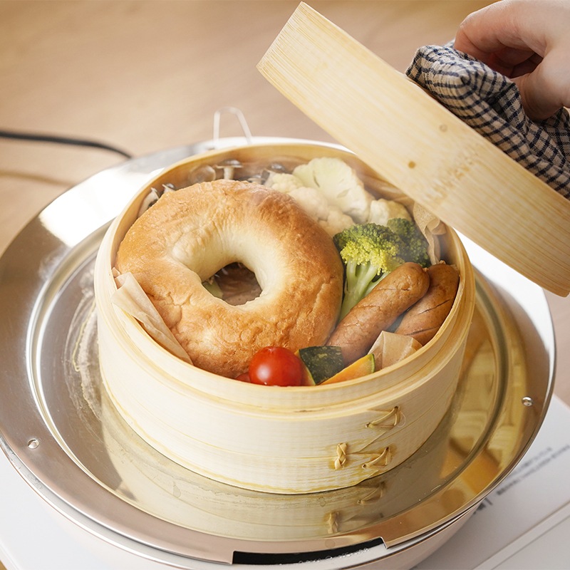 ほこな 竹製せいろセット18cm RE-7762