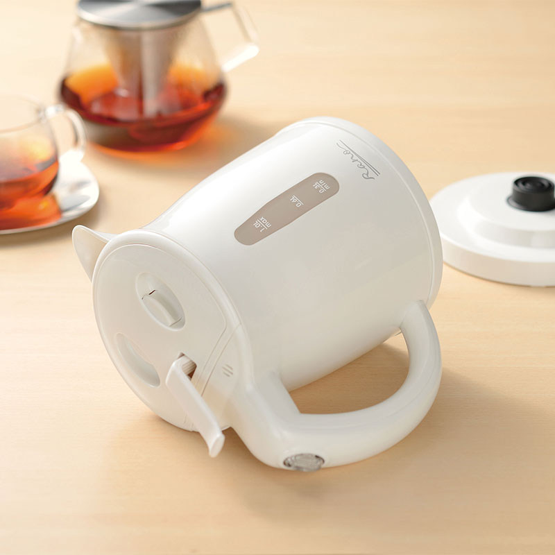 ラノー 電気ケトル 1L 転倒時湯漏れ防止機能付│MJ-0695