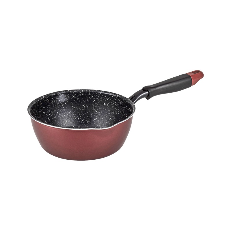 深型フライパン蓋付き24cm ブラック×ワインレッド色 超深型フライパン メガフッカ