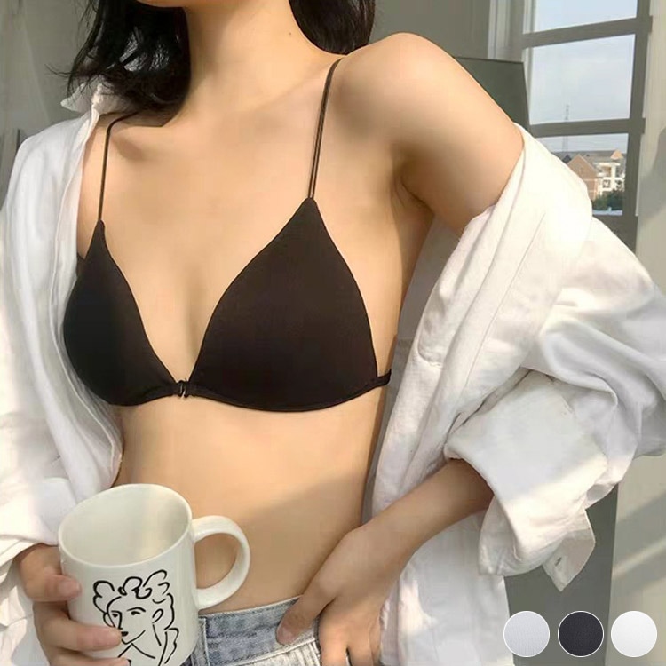 フロントホック 三角 見せブラ