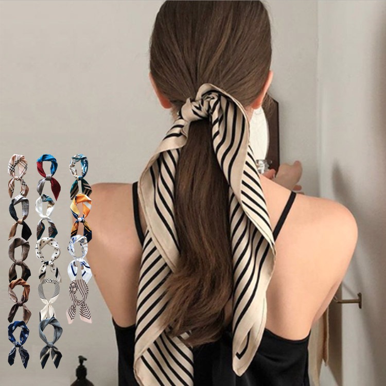 15カラー 正方形 シルク調 スカーフ