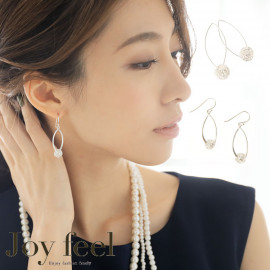 メール便送料無料 韓国デザイン 揺れるピアス シルバー