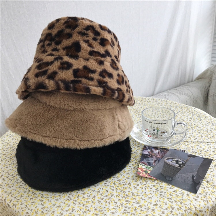 ふわもこファー バケットハット
