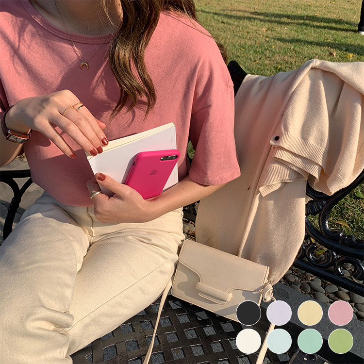 8color ベーシック 5分袖 Tシャツ