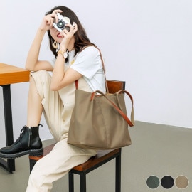大きめ ナイロンキャンバス トートバッグ